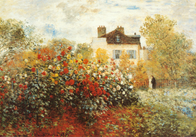 The Artist's Garden in Argenteuil (A Corner of the Garden with Dahlias)
